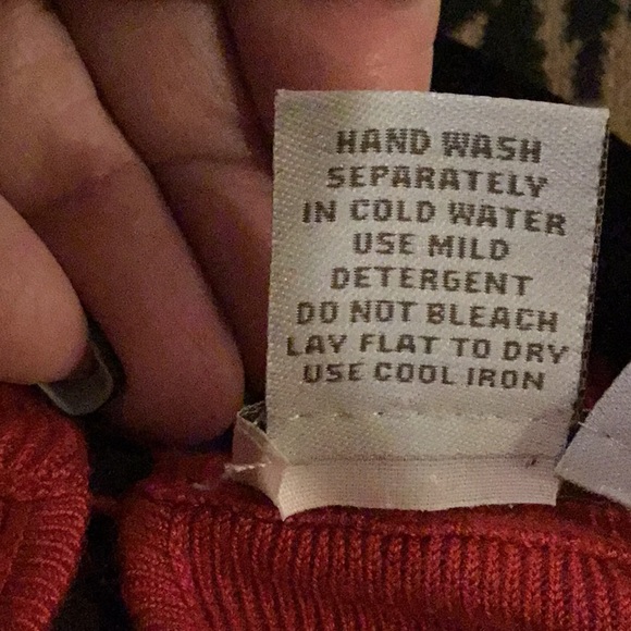 Boston Proper Red Sweater w/ Black Embellishments - Picture 9 of 9